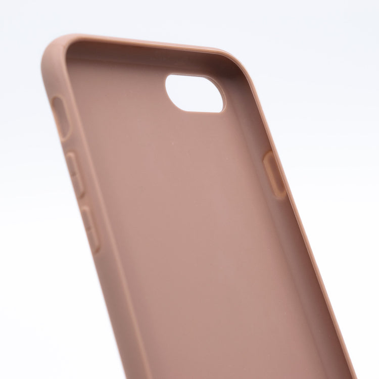 くすみカラー ブラウン ベージュ iPhone SE（第3世代）ケース つや消し マット ソフト
