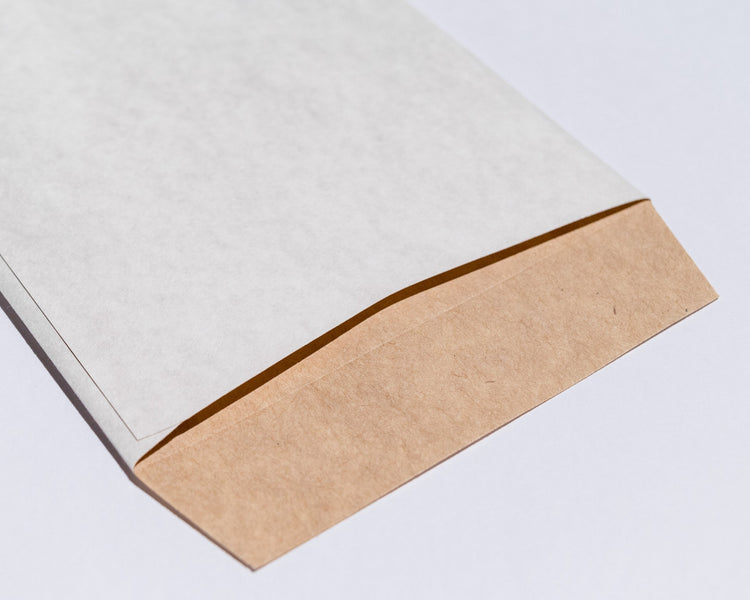 白塗りクラフト紙 窓付き封筒 長3封筒